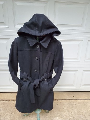 Liz Claiborne Women's Black Wool Blend 