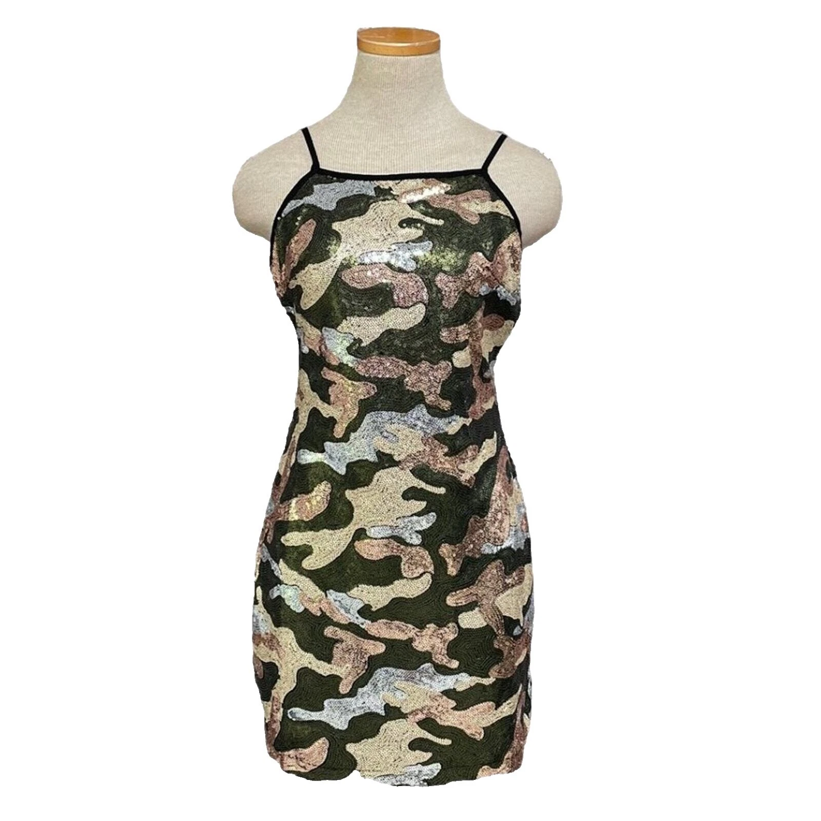 Camuflaje poliéster vestidos para mujeres