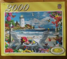 MasterPieces Signature Series, Jigsaw Puzzle, Coastal Escape, Featuring Art by