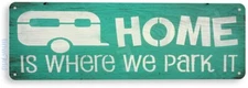 TIN SIGN Trailer Park Tin Metal Sign Camping Camper RV Sign Decor B310 