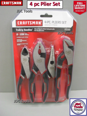 #ad #ad Craftsman 4 Piece Plier Multi Function Pack Set 9 02089 NEW Tru Grip $49.95