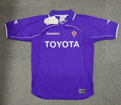 Fiorentina Football Jersey 2000 2001 Home Size L Made in Italy