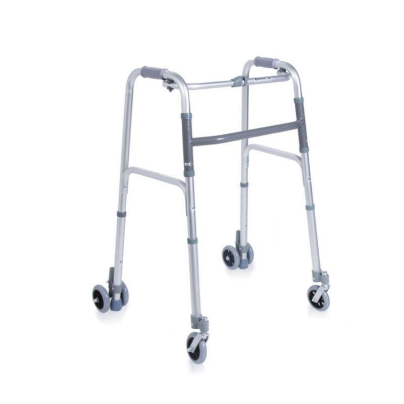 DEAMBULATORE 2 RUOTE GEMELLATE 2 PIR.