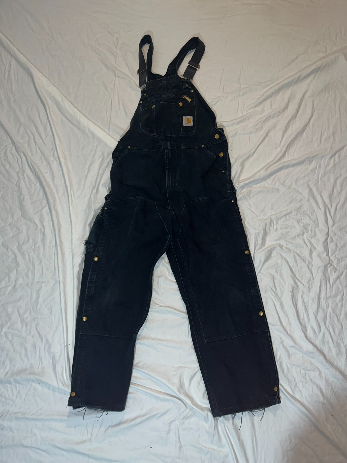 Carhartt R41 Duck ZiptoThigh Bib Men's Overall Quilt, 40 x 30 inch