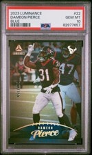 2023 Panini Luminance #22 Dameon Pierce BLUE 4/150 PSA 10