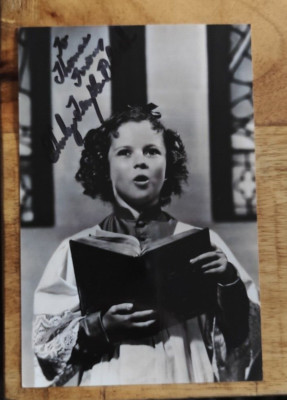 Original-Autogramm Shirley Temple Black
