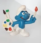 Smurf Schleich: 20079 PEINTRE - VGC (Smurf Puffi Pitufo Smurf)