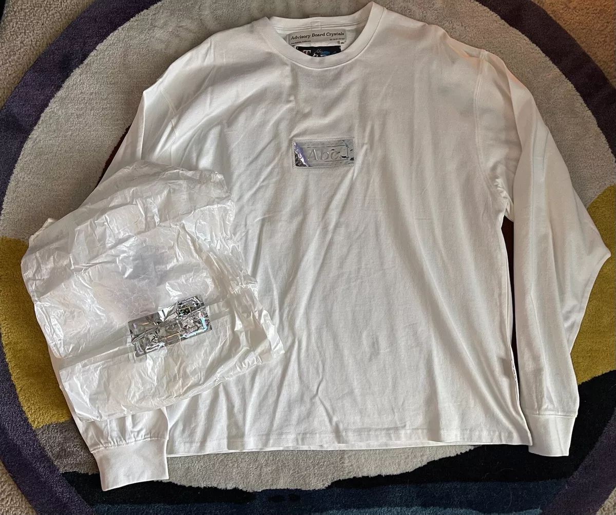 Kith x Advisory Board Crystals ABC Holographic Box Logo L/S T-shirt Size XXL