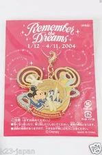 Tokyo Disney Resort Event Pin Charm Remember The Dreams 20th  Mickey Tinker Bell