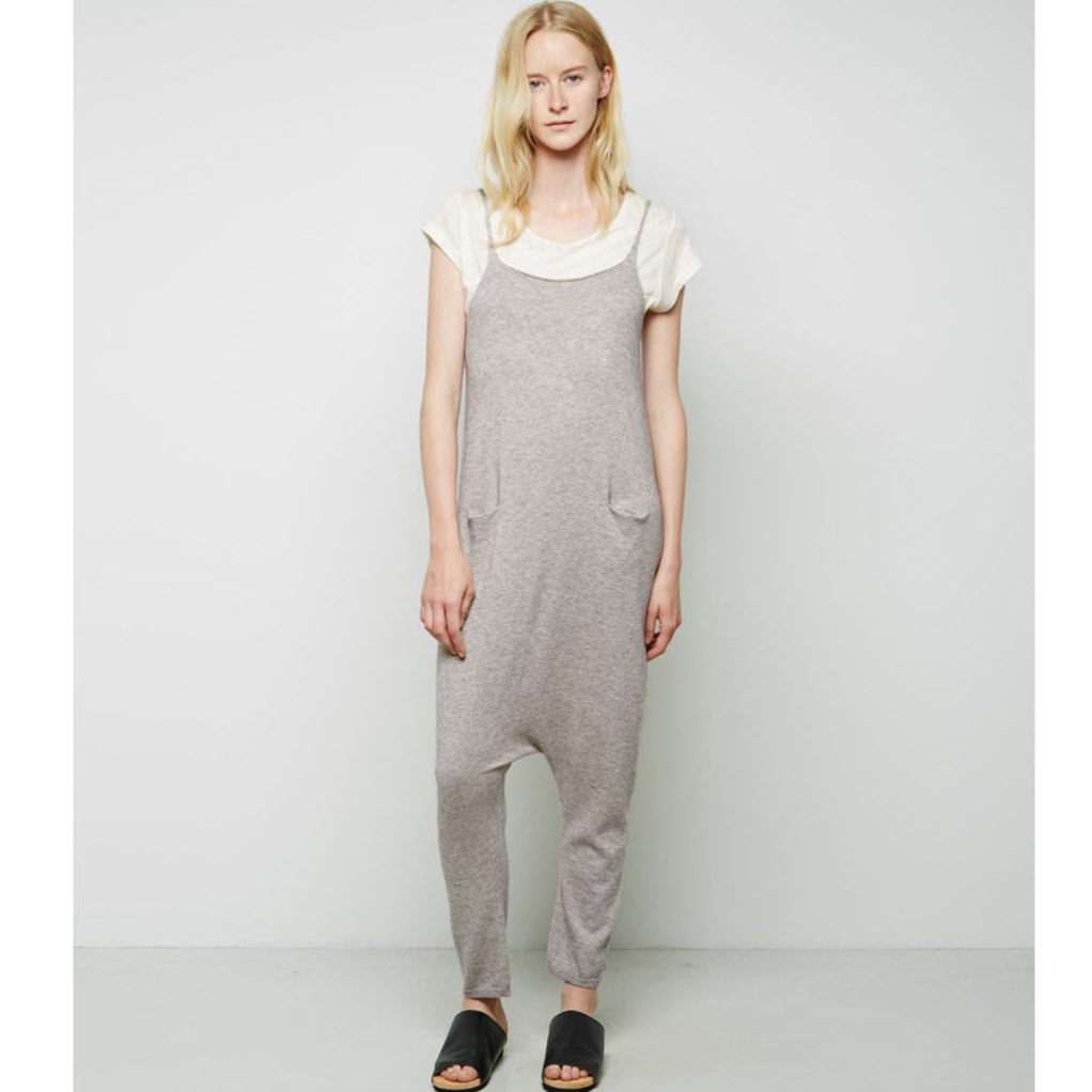 Lauren Manoogian Loomed Lounger One Piece Jumpsuit Taupe  