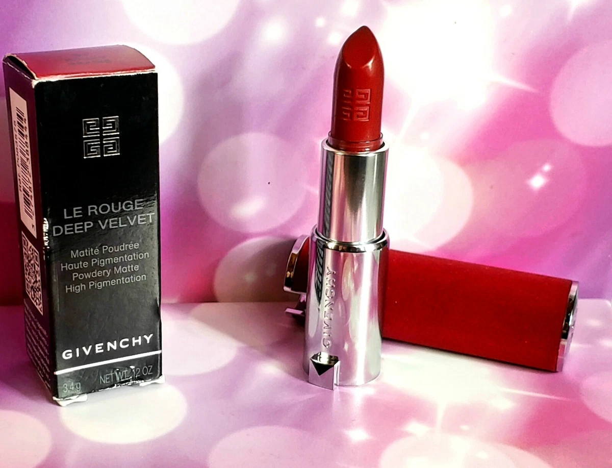 NEW FULL SIZE .12 oz. Givenchy Le Rouge Deep Velvet lipstick 37 Rouge Graine