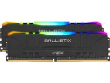 Crucial Ballistix RGB 3600 DDR4 DRAM Desktop Gaming Memory Kit 16GB 8Gx2 -BLACK
