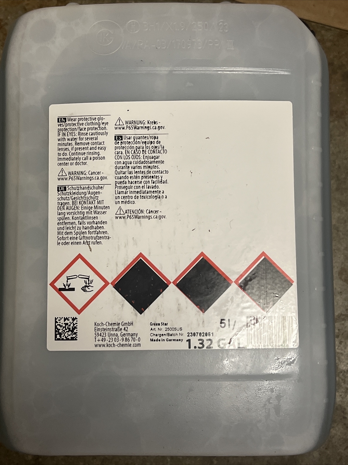 Koch Chemie Green Star All Purpose Cleaner 5 Liter Auto Detailing APC