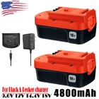 2Pack 18V for Black and Decker HPB18 18 Volt 4.8Ah Battery HPB18-OPE 244760-00A