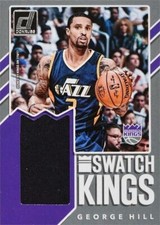 George Hill jersey relic basketball card (Kings) 2017 Donruss Swatch Kings #SKGH