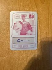 2024 Leaf Blue Mountain State - Chris Romano - Beer Keg Printing Plate Auto 1/1