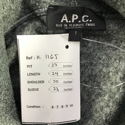 APC Hoodie Rock Steady Logo Gray Sweatshirt Pullover Size M - Picture 5 of 7