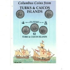 Turks and Caicos - 1992 - Columbus - Souvenir Sheet - MNH (Scott#1008)