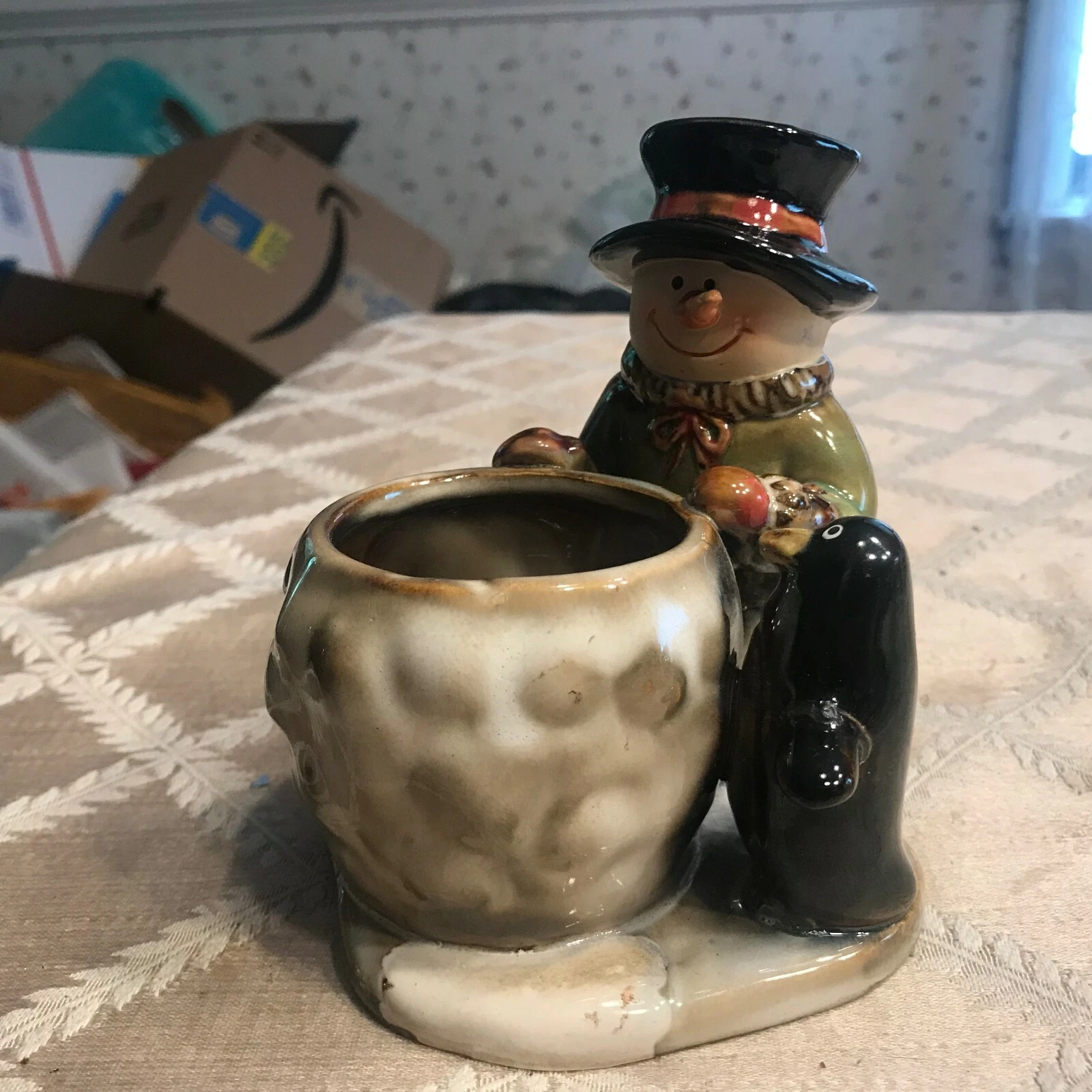 Brand New Yankee Candle Votive Candle Holder Snowmen Penguin Excellent image 2