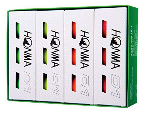 Golf balls HONMA D1 Ball Multi-Color BT-1801 Brand New