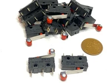 8x Roller Limit Micro Switch Straight Hinge Roller Momentary SPDT Kw12-3 lot C14