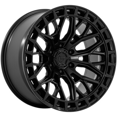 (1) 17x9 +1 Fuel 1PC FC869 Sigma 5x5.0 Blackout W/ G-Blk Lip Wheel