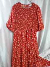 asos design midi dress plus size1 floral multicolor smocked milk maid