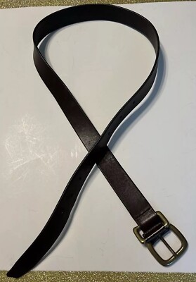 Fossil Dark Brown Leather Belt with Brass Buckle Fossil Men main image 3