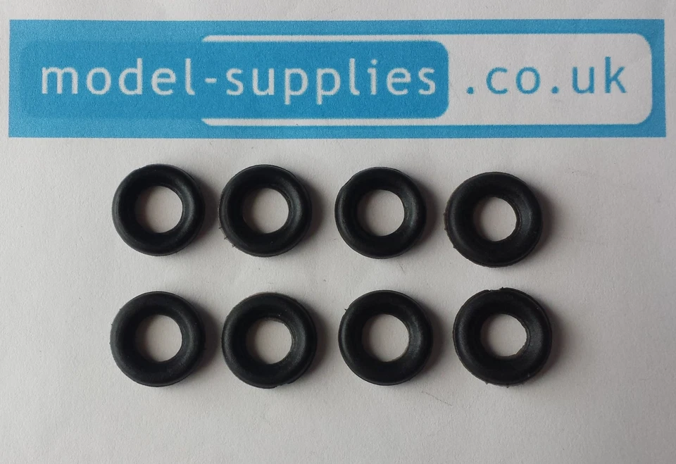 Dinky 15mm Regular Black Smooth Reproduction Tyres fits Dinky Cars Trucks etc - Image 4 of 4