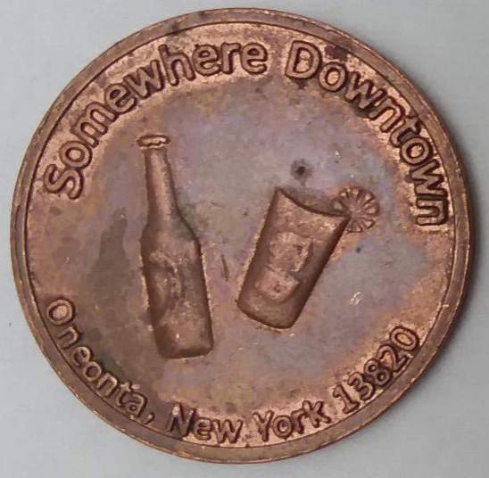 The Copper Fox Somewhere Downtown Oneonta, NY Drink Coin Token 28mm eBay