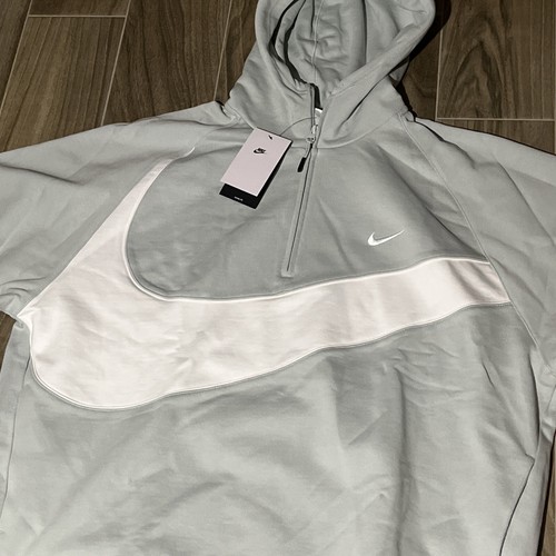 Nike Swoosh 1/2-Zip Fleece Hoodie Mens Size XL Sweatshirt DX0566-034 $130 - Picture 3 of 10