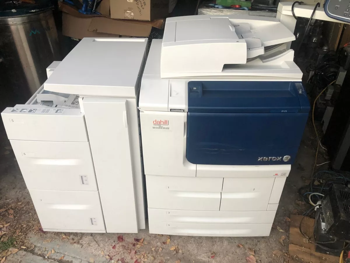 XEROX D125 PRODUCTION PRINTER SCANNER COPIER Large DB120 eBay