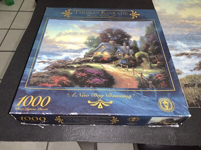 Thomas Kinkade 1000 -1 Piece Jigsaw Puzzle A New Day Dawning 27 X 20 ...