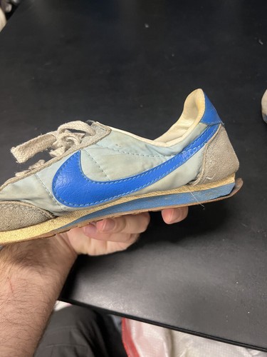Vintage 1981 Nike Blue Gray Oceania Sneakers Shoes Men's Size 7.5 Waffle Taiwan - Picture 17 of 24