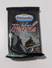 5Pack Rajnigandha Silver Pearls Saffron Flavored Mouth Freshener Cardamom Seed