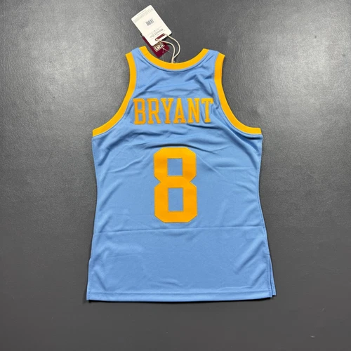 100% Authentic Kobe Bryant Mitchell Ness 01 02 MPLS Lakers Jersey Size 40 M image 5