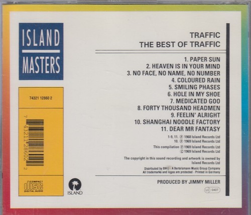 TRAFFIC "The Best Of Traffic" CD - Imagen 2 de 2
