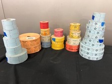 Lot of 30 Rolls Raffle Tickets Double Stub Roll of 2000 50/50 Carnival Events