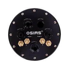 2.6L/2.8L 8AN Fuel Surge Tank For Single or Twin 39mm-40mm Intank Pumps Aluminum