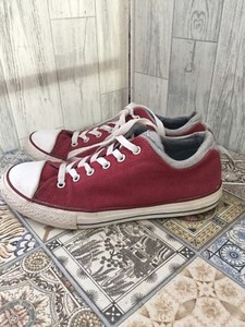 burgundy red converse