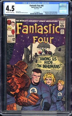 Fantastic Four #45 CGC 4.5 1st Lockjaw & Inhumans!