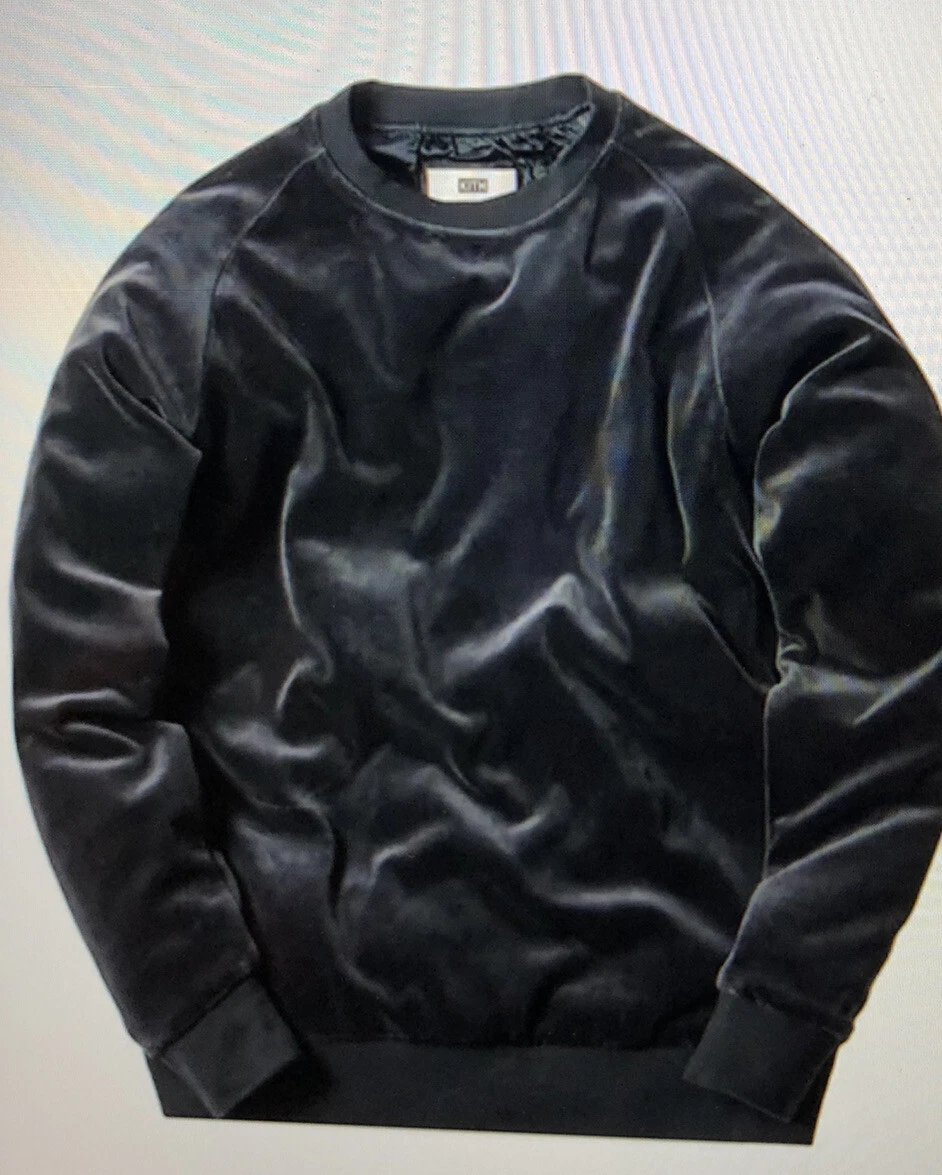 Kith X Bergdorf Goodman Velour Williams Crewneck Sz M blue 2017