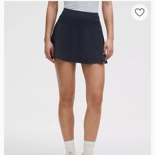 Lululemon Lightweight High-Rise Tennis Skirt Black EUC Size 6