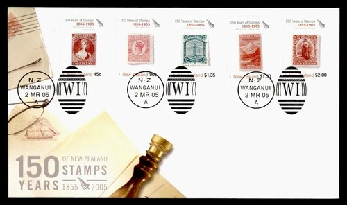 DR WHO 2005 NEW ZEALAND FDC STAMP 150TH ANIV COMBO $2 M79766