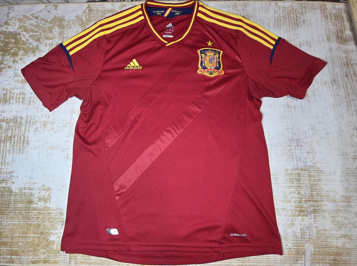 ウェア  Spain National Team Jersey L Spain National Team Soccer Jersey Mens XL Red Adidas 2008