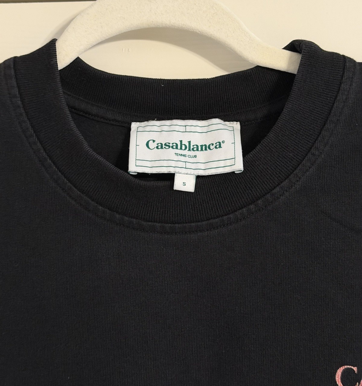 CASABLANCA Casablanca Black Embroidered Logo T-Shirt SIZE S image 5