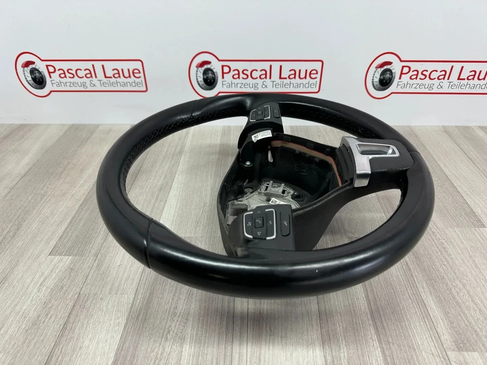 VW Passat CC 3C B7 Leder Lenkrad DSG Schaltwippen Multifunktion 3C8419091BD E74 - Bild 3 von 4