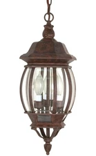 Satco Nuvo Lighting 60/895 Traditional Three Light Hanging Lantern from Central