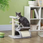 Cat Tree Scratcher Kitten Activity Play Center Rotatable Top Bar