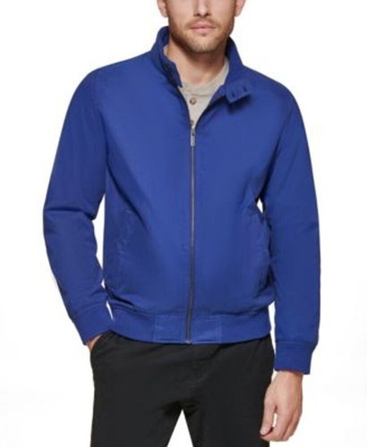 Club Room Men's Regular-Fit Solid Bomber Jacket in Navy-Medium